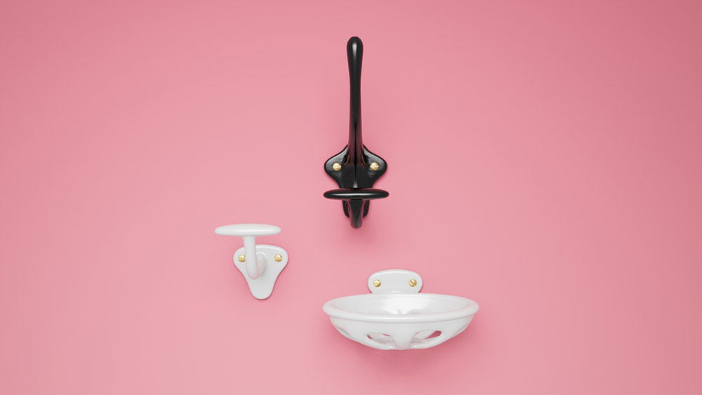 Modélisation de crochet en 3D pour une entreprise de design intérieur