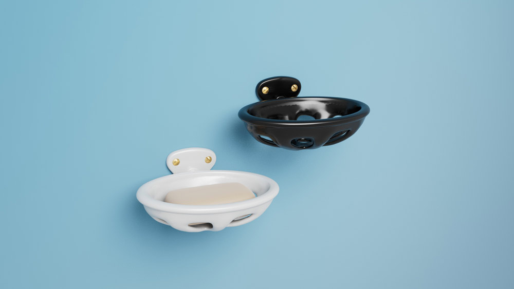 Création du design de porte savon pour une entreprise de décoration d'intérieur