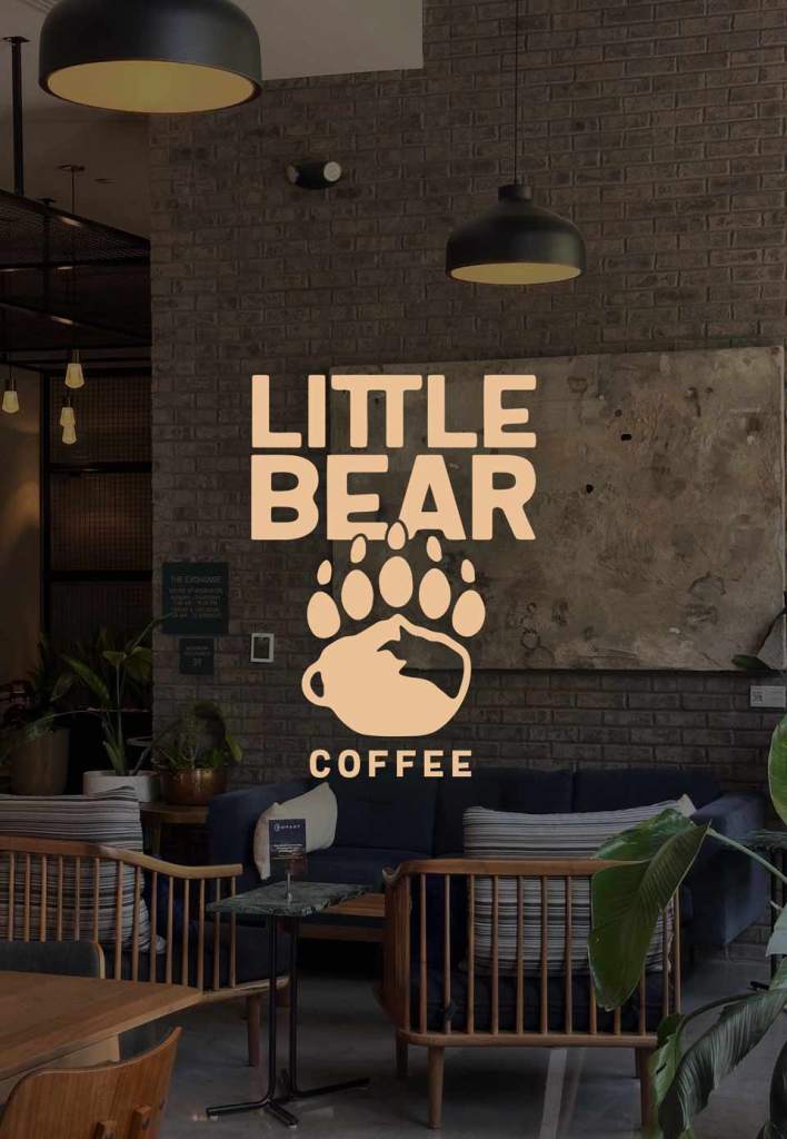 Logo réalisé par un graphiste freelance pour un café au Lac tahoe