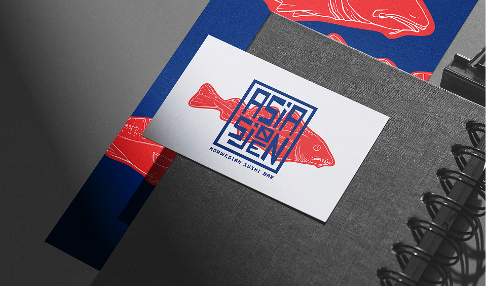 Charte graphique pour un restaurant de sushi